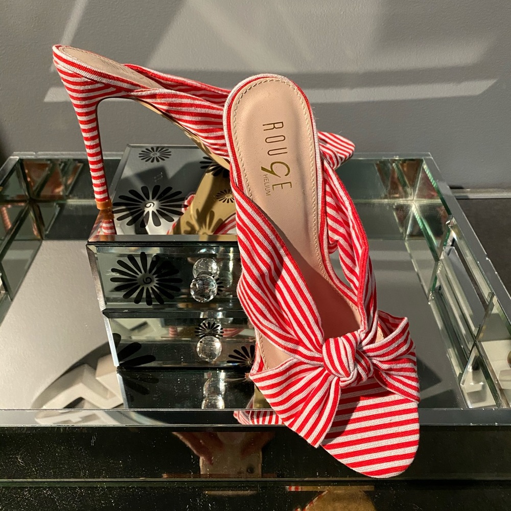 Patriotic slip on heels